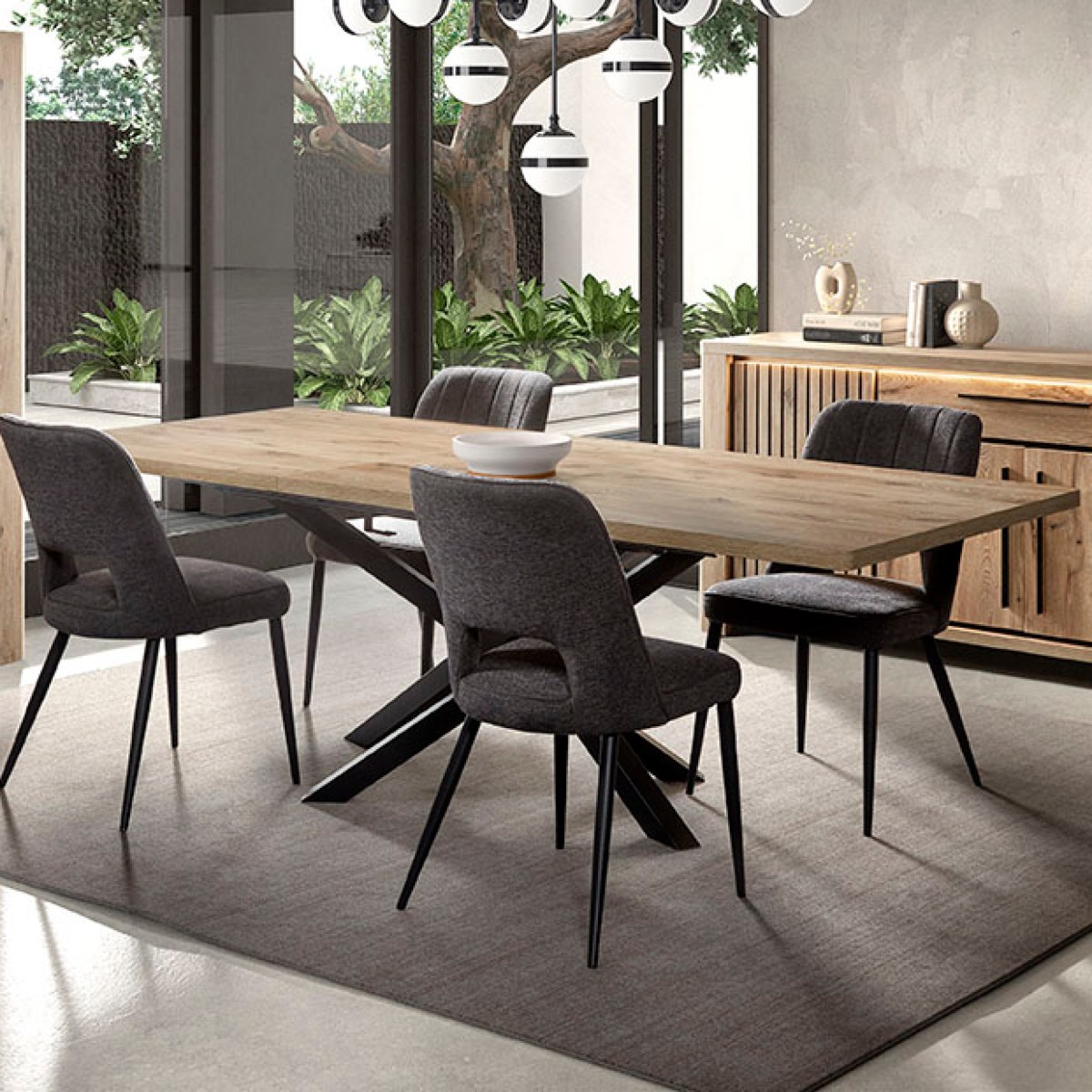 Table à manger extensible 190-240 cm SANTORINI