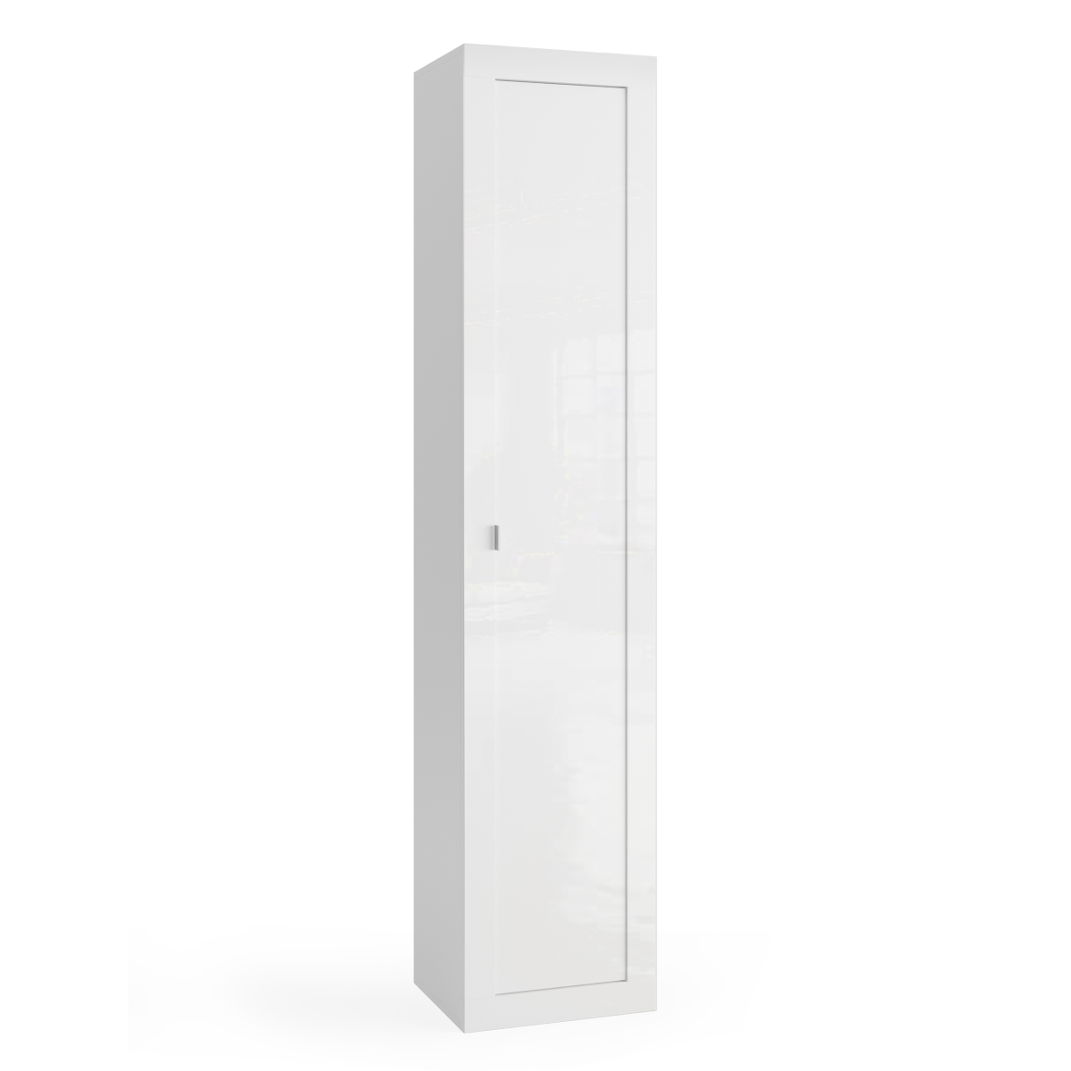 Colonne de salle de bain 1 porte laqué blanc H195cm CALIA