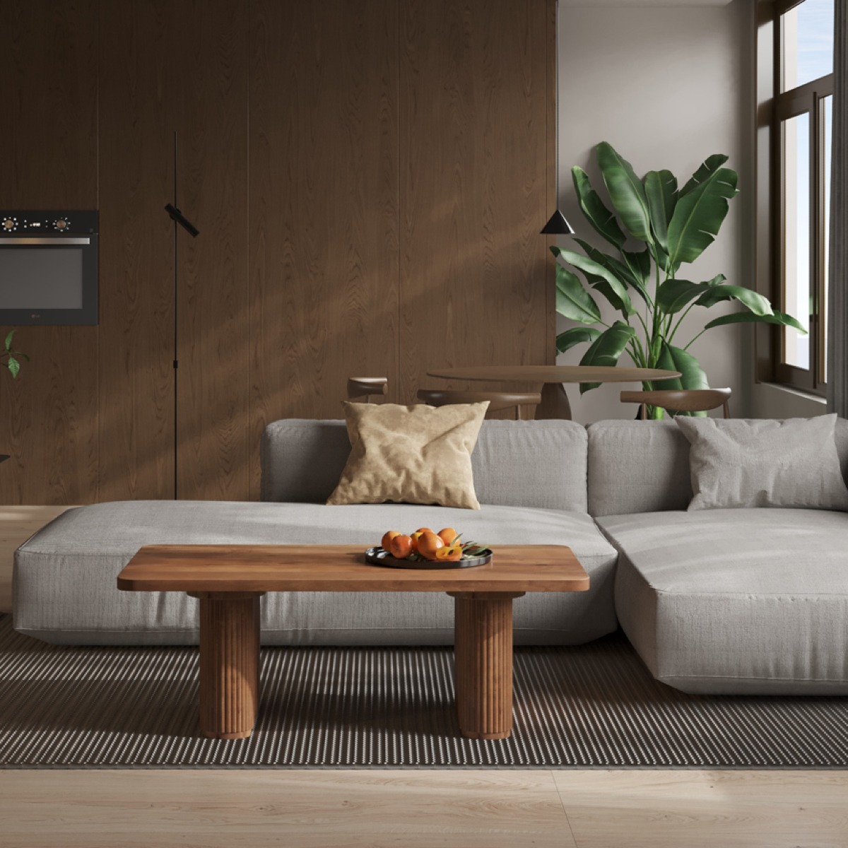 Table basse rectangle en bois de manguier JEANNE