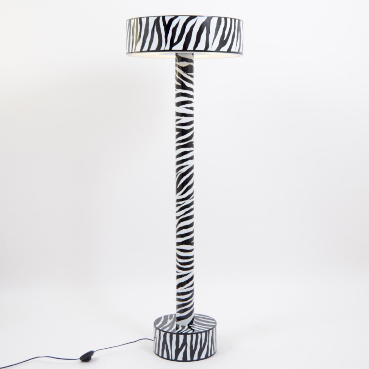 Lampadaire en métal AMALIA zèbre 140cm